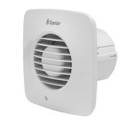 Xpelair Simply Silent DX100BS 4 Inch/100mm Simply Silent Bathroom Extractor Fan,Wall,Ceiling and Window fitting,Adjustable Twin Speed,Ghost Air Movement Technology for Quiet Running, Square,White