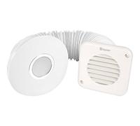 Xpelair Simply Silent Illumi Round Shower Light & Extractor Fan SSISFC Timer