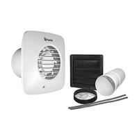 Xpelair Simply Silent LV100S Standard Square 100mm Fan with Wall Kit