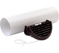 Xpelair Sswkbr Simply Silent Round Contour Wall Kit For Extractor Fans - Brown