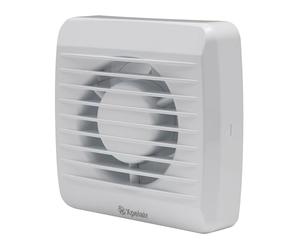 Xpelair VX100P-SP Standard 4"/100mm Bathroom Extractor Fan with Pullcord for Wall And Ceiling Fitting, Bathroom Fan in Cool White