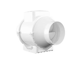 Xpelair XIMX100T 4"/100mm Inline Mixed Flow Extractor Fan with Timer for Bathrooms and Shower Rooms, Loft Fitting, Adjustable Twin Speed, White