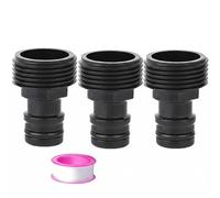 XPendHoze G3/4 Inch Male Thread Quick Coupling Hose Connection, 26.5 mm Universal Irrigation Adapter, Suitable for Garden Shower, Lawn Sprinkler and Irrigation Systems (Pack of 3)