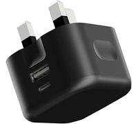Xperia 10 V Charger Plug 20W Dual Port USB & USB C Charger Plug Type C PD Charging Adapter Fast Charge Travel Fast Charging Power Adapter Phone Charger For Sony Xperia 10V (BLACK)