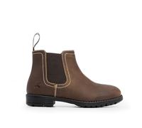Xpert - Heritage Farrier Junior Chelsea Boots For Kids. Unisex Leather Ankle Boots For Everyday Wear. Easy To Clean And Durable Dealer Farm Boots For Boys And Girls (Rustic Brown, 8UK Child)