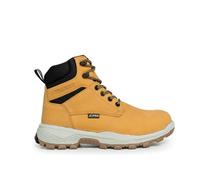 Xpert - PRO Raptor S7L Waterproof Safety Boots. Lace Up Toe Cap Shoes. Comfortable, Water and Wind Proof Leather Work Boots for Men with Ankle Support & Heat Resistant Outsole (Honey, UK8)