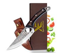 Xpert Supplier Chef Knife Professional 8-Inch Ultra Sharp Kitchen Knife Stainless Steel with Ergonomic Black Handle