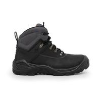 Xpert - Warrior S3 Safety Boots. Lace Up Steel Toe Cap Shoes, Comfortable And Water Resistant Boots For Men. S3 Rating With Midsole Design For Safety and Ankle Support (Black, UK12)
