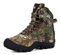 XPETI Mens Walking Boots Hiking Boots Men Waterproof Lightweight Dog Trekking Shoes High Rise Hill Summer Winter Snow Camouflage Size 8.5 UK