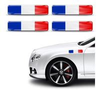 XPEX 2 Pairs of France Flag Stickers | France Flag Sticker Sport Racing Tuning | Sticker for Car Motorcycle Scooter Quad ATV Helmet Bicycle 6 x 1.2 cm