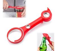 XPEX 6in1 Multifunction Manual Can Opener Jar Opener, Can Opener, Simple to Use for Children, Elderly and Arthritis Affects