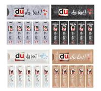 XPEX Pack of 24 "Team Geschenk/Du Bist Wichtig im Team Duplo", Guest Gift for Chocolate Packaging, for Graduation, Birthday, Company Parties (Dark Grey + White + Light Grey + Khaki)