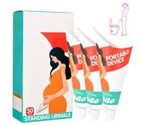 XPEX Pack of 50 Portable Pee Aid for Women, Urinella for Women, Disposable, Suitable for Pregnant Women, Emergency, Campsite, Hiking, Outdoor Activities, English Packaging (Green)
