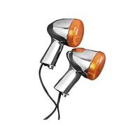 XPGHYIU 2x Motorcycle Rear Turn Signals Indicators Amber Lights Black/Chrome For Sportster 883 Iron XL1200 1992-2019 2021 2022