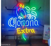 XPGOODUSA - Corona Parrot Extra Neon Sign-43,2 cm × 33 cm per casa, camera da letto, garage, decorazione da parete, insegna al neon per bar, pub, hotel, pub, sala giochi ricreativa