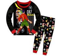 Xpialong Kids Cloth Set No.7 Fans Boys 2Pcs Ronaldo Soft Long Sleeve and Pants (Red,5-6 Years)