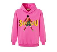 Xpialong No.7 Inspired Football Ronaldo support kids Unisex hoodies (Rose Red,5-6 Years,5 Years,6 Years)