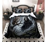 XPINGO Crow Duvet Cover Single 135x200 cm 2 Pieces（LWT 4-3）