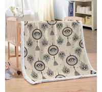 XPINGO Dreamcatcher Sherpa Blanket Adults 150x200 cm Warm Fluffy Soft Microfiber Fleece 3D Throw Blanket Dreamcatcher for Sofa Couch Bedspread（style 166-2）