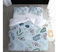 XPINGO Koala Duvet Cover King 220x230 cm 3 Pieces Soft Easy Care Microfiber Bedding Set with Zipper Closure 3D Funny Koala Comforter Cover with 2 Pillowcases 50x75 cm（style 282-6）