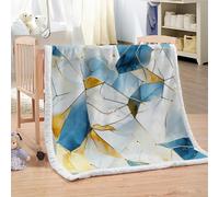 XPINGO Marble Sherpa Blanket Kids 100x130 cm Warm Fluffy Soft Microfiber Fleece 3D Throw Blanket Marble for Sofa Couch Bedspread（style 9-9）