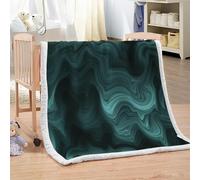 XPINGO Marble Sherpa Blanket Kids 130x150 cm Warm Fluffy Soft Microfiber Fleece 3D Throw Blanket Marble for Sofa Couch Bedspread（style 207-5）