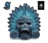 XPJBKC Aztec Screaming Death Whistle, 125 Db Aztec Death Whistle, Aztec Death Whistle with Bag, Death Whistle Skull for Day of the Dead All Saints Halloween