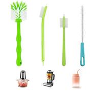 XPJBKC Cleaning Brush for Thermomix TM31 TM5 TM6 TM21, Set of 4 Washing Up Brushes for Thermomix, Mixing Pot Brush, Knife Brush with Cup Brush, Bottle Brush, Brush Accessory Tool for Mixing Pot /