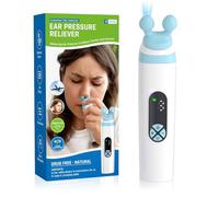 XPJBKC Ear Pressure Relief Device, Eustachian Tube Unblocker with 3 Speed Adjust, Balanced Pressure Expander, Rechargable Ear Popper for Flying, Swimming, Diving, Elevator, Tinnitus