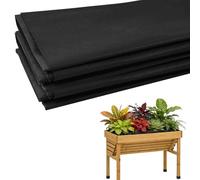 XPJBKC Fabric Liner for Large Veg Trough Black Outdoor Raised Bed Planter Liner Non Woven Vegetable Trugs Herb Planter Liners Heavy Duty Plant Grow Bags (162cm x 290cm)