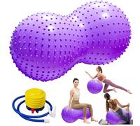 XPJBKC Peanut Ball, Peanut Ball Sensory Kids, Peanut Exercise Ball with Pump, Anti-Burst Peanut Yoga Ball,Gym Ball Autism Sensory Toy for Kids Physical Therapy,Pregnancy Exercise,Pilates,Core Training