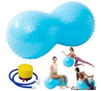 XPJBKC Peanut Ball, Peanut Ball Sensory Kids, Peanut Exercise Ball with Pump, Anti-Burst Peanut Yoga Ball,Gym Ball Autism Sensory Toy for Kids Physical Therapy,Pregnancy Exercise,Pilates,Core Training