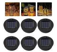 XPJBKC Solar Light Replacement Top, 6PCS Replacement Solar Panels for Garden Lights, 7CM 1.2V 600mAH Replacement Solar Light Top, Replacement Solar Light Units for Outdoor Hanging Lanterns Garden