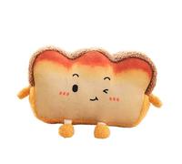 XPJYUA Cartoon Plush Hand Pillow Plush Toast Bread Pillow Kawaii Food Soft Doll Winter Hand Warmer Home Decoration Cushion Kids Toys(Cute toast 33cm)