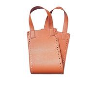 XPJYUA Leather Bag Bottom Base DIY Knitting Crochet Handbag Tote Shoulder Bag Sewing Accessories PU Bottoms Handles for Making Bag Crochet Handcraft Bag Parts(Coffe)