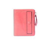 XPJYUA Mini Coin Purse Leather Short Wallet First-Layer Waxed Cowhide Retro Wallets Multi-Card Slot Vertical ID Card Holder Coin Purse(Grey)