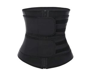 XPJYUA Postpartum Belly Wrap Postpartum Belly Band Sauna Sweat Belt Sweat to Lose Weight Women Waist Trainer Slimming Female Fat Burning Belt Girdle(Size:XL) Black