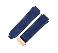 XPJYUA Rubber Watch Straps Soft Comfortable Frosting Cowhide Watch Strap for Classic 19mm Rubber Underskin Wristband Replacement for Men Women(Sky blue-Rose)