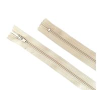 XPJYUA Zipper 10pcs 10/15/18/20/25/30/35/40/50/55/60cm (4inch-24 Inch) Nylon Coil Zippers Tailor Sewer Craft Crafter's (20 colors)(Beige,14inch 35cm)