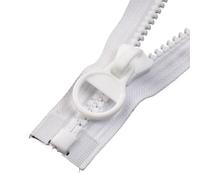 XPJYUA Zipper 1PC Resin Zippers Open-End Long Zipper for Down Jacket Coat Tent Zip Repair DIY Sewing Clothing Garments Accessories(White,200cm)