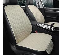 XPKLTXZW Car Seat Covers Full Set for Volvo XC40 2018-2024, Custom Front and Rear Cushion Pad Linen Fabric Breathable Anti-Slip Seat Protector Auto Interior Accessories,Beige