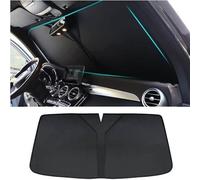 XPKLTXZW Car Windscreen Sun Shade for Peugeot 408 407 406, Foldable Front Windshield Window Sunshades Sun Visor Blocks UV Rays Heat Insulation Protector Accessories,A/Black