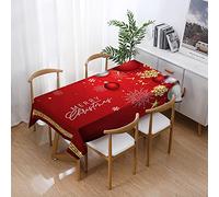 xpkvdsq Table Cloth Snowflake Lantern Decorative for Home Wrinkle Free Anti-Fading Waterproof Dust-Proof for Kitchen Farmhouse Tabletop Decoration 140x220cm