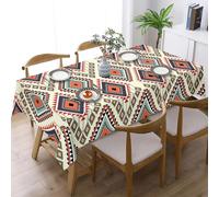 xpkvdsq Table Cloth Wipe Clean Color Geometry Dust-Proof Shrink-Proof Resistant Wrinkle Waterproof Table Cover for Kitchen Dinning Patio Picnic Tabletop Decoration140x200cm