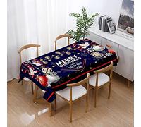 xpkvdsq Table Cloth Wipe Clean Snowflake Lantern Decorative for Home Wrinkle Free Anti-Fading Waterproof Dust-Proof for Kitchen Farmhouse Tabletop Decoration 140x180cm