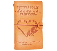 XPL Brother Memorial Remembrance Gift-Bereavement Gift-Refillable Travel Photo Diary Journal-Those We Love Don't Go-Letters to My Brother in Heaven,In Loving Memory-Sympathy Gifts for Loss of Brother