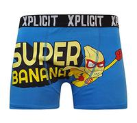 Xplicit 2k20Sep Mens 3 Pack Novelty Rude Boxers Trunks Funny Xmas Gift Shorts Underwear[Banana,M]
