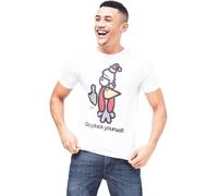 Xplicit Men's Bad Turkey Christmas T-Shirt in White | Size: Medium Xplicit White M