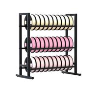 XPLKQXE 3/5 Tier 3D Printer Filament Storage Rack With Wheels, Heavy Duty Spool Holder Organizer, Rolling Filament Storage Shelf, Printing Studio Office Workshop(Black-27.5x15.7x30in,4pcs)