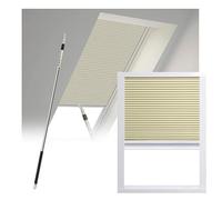 XPLKQXE Blackout Skylight Shade For Windows, Cellular Blinds For Ceiling, UV Protection Blinds For Roof Office, Thermal Insulated(140x160cm)